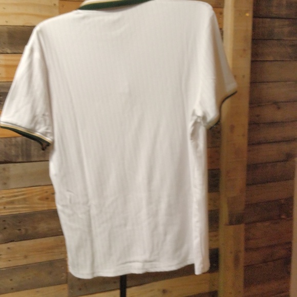 Men's white Polo style top size large - Picture 4 of 4
